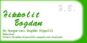 hippolit bogdan business card